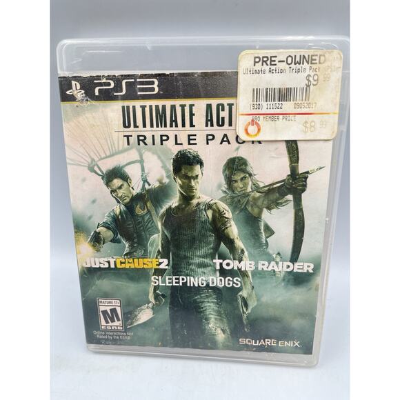 Sony Playstation 3 PS3 Ultimate Action Triple Pack Tomb Raider Sleeping Dog Game - Picture 1 of 5